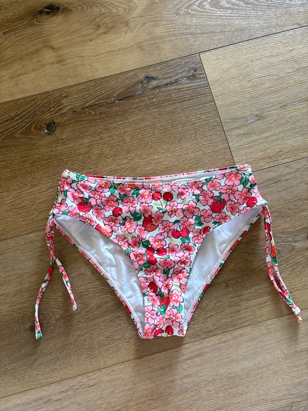 Amazon Essentials Pink Floral & Red Strawberry Women's Bikini Bottoms
